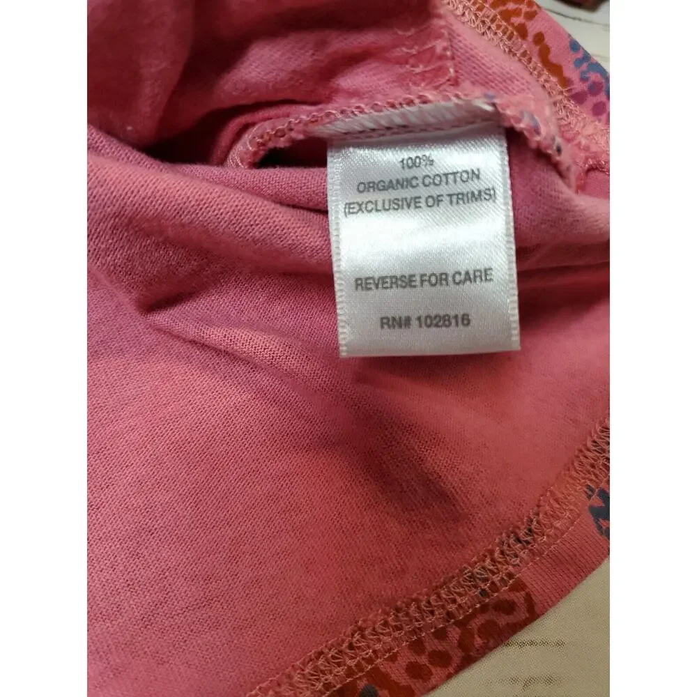 Garnet‎ Hill Girls 2-3 Toddler Dress Pink Long Sleeve ORGANIC COTTON xs